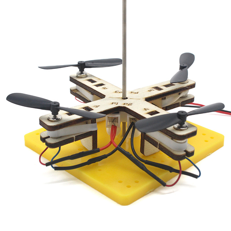 Kids Toys Helicopter - 楽しいDIYドローンモデル 子供向け科学玩具 技術物理学習教材 ヘリコプターゲーム 子供向け学習教育玩具