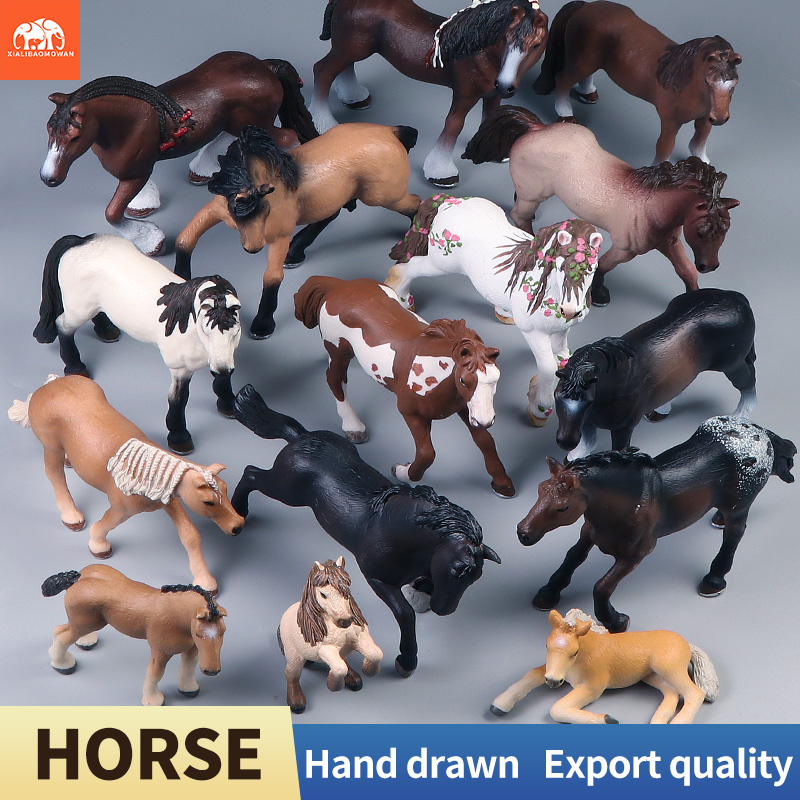 Kids Toys Brand - 翼のある馬モデルアクションフィギュア - シミュレーション家禽農場馬動物家の装飾品子供向け教育玩具