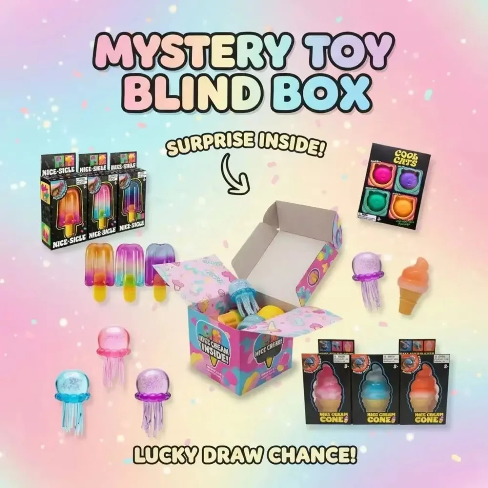 Kids' Toy - スクイッシー・ミステリーボックス、ゆっくり膨らむフィジェットトイセット、ストレス解消用感覚スクイーズトイ、子供と大人のための抗不安ギフト