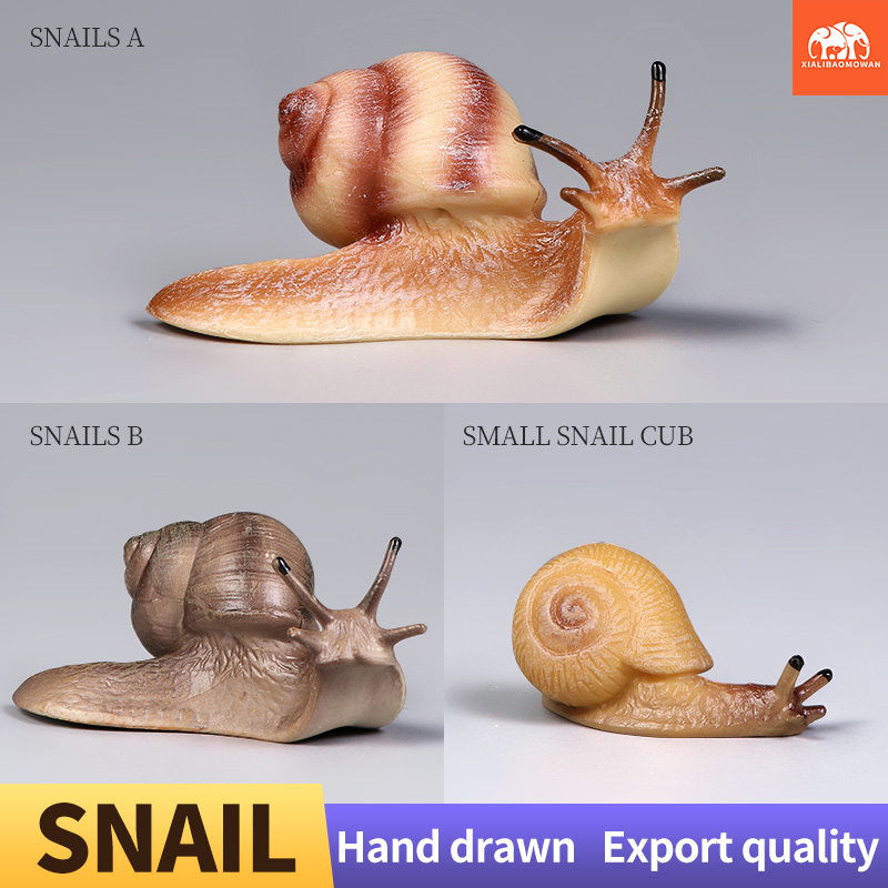 Kids Toys Brand - 教育用カタツムリアクションフィギュアおもちゃ子供用新しい昆虫動物モデルコレクション装飾品