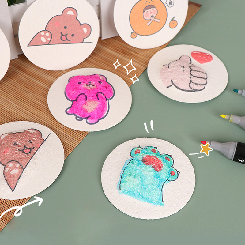 Kids Toys Drawing - 10枚入り 3Dマジック パフィーフォーム テクスチャペイントペーパー 子供用 DIY
