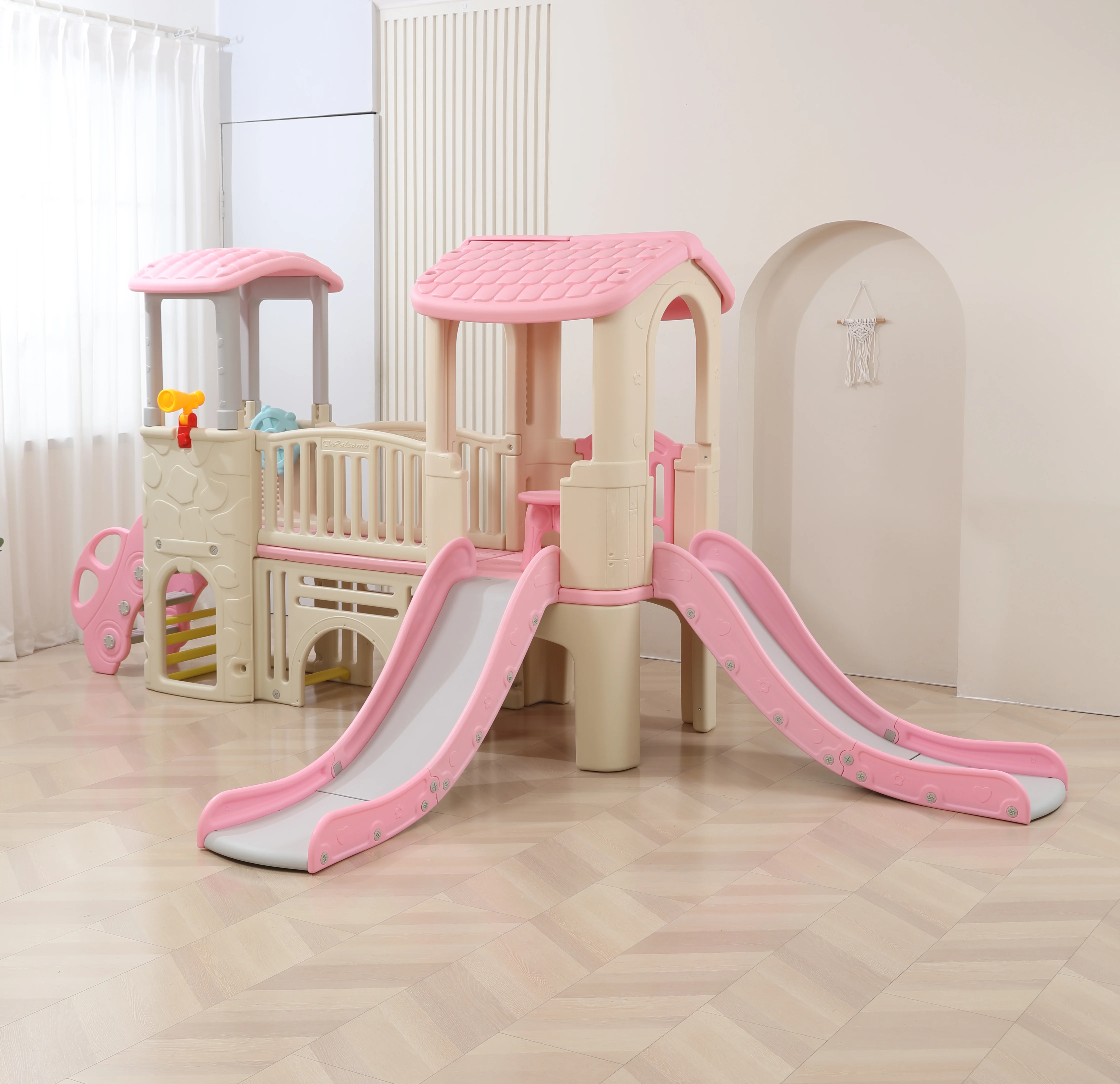 Kids Toys Mall - 大型室内プレイハウス、子供用ダブルスライド、家庭用クライミング遊具、スポーツパーク、ショッピングモール、教育用プラスチック玩具