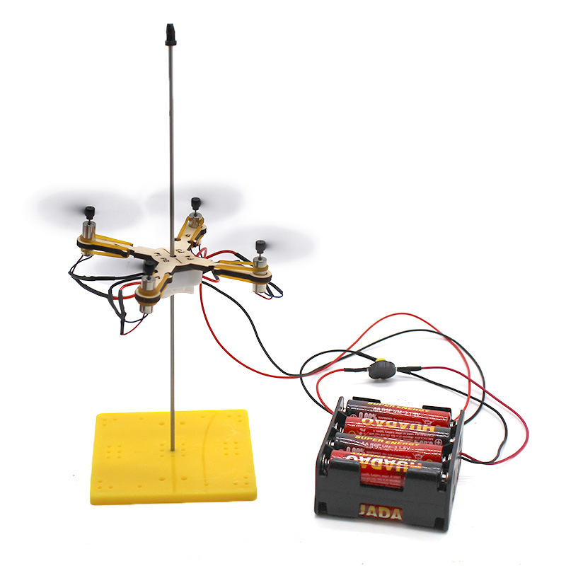 Kids Toys Helicopter - 1 個 DIY ドローンモデル子供科学おもちゃ技術物理学教材ヘリコプターゲーム学習教育玩具子供のため