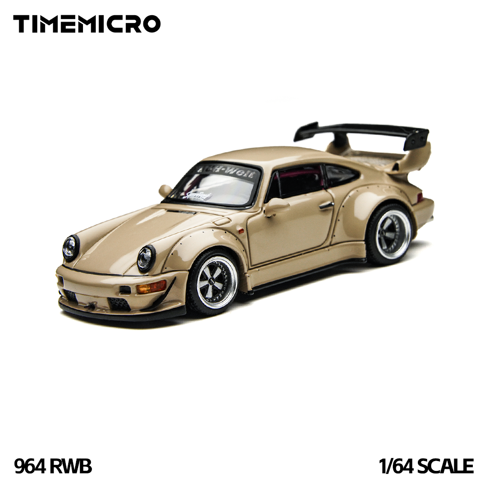 Kids Toys Kit - タイムマイクロ1:64 RWB 964 ベージュ ギフトボックスセット ダイキャスト合金製シミュレーションカーモデル