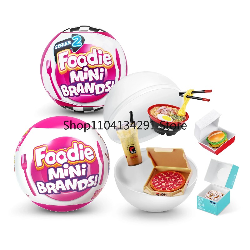 Kids Toys Brand - ZURU ミニブランド フードィーシリーズ 1/シリーズ 2 ミステリーサプライズカプセルボール