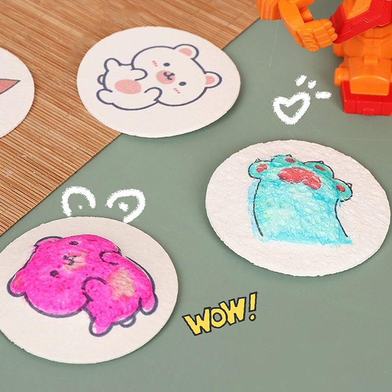 Kids Toys Drawing - 3D マジックふわふわ泡テクスチャ絵画紙子供のための DIY 描画アート教育クラフトスポンジキャンバスボード手芸おもちゃ