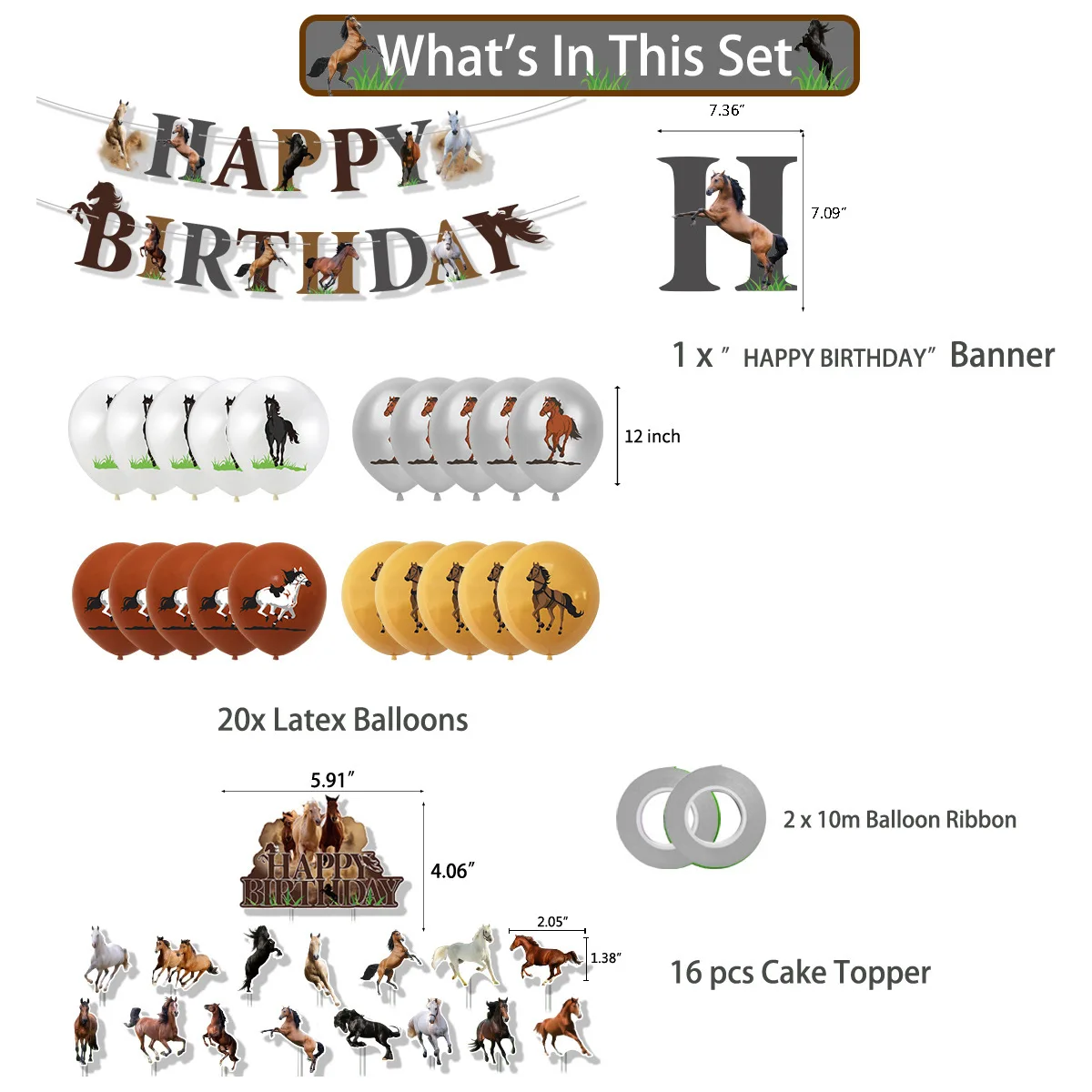 競馬誕生日パーティーの装飾巨大な馬ホイルバルーン大きな馬の頭 - Banner Kids Toys のレビューと価格