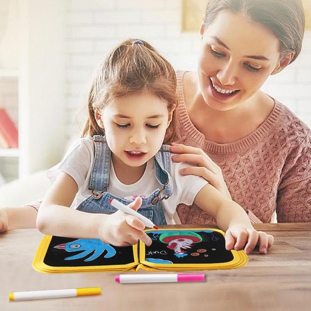 漫画キッズお絵かきボード 再利用可能 消せるマーカー付き 多 - Kids Toys Drawing Easy のレビューと価格