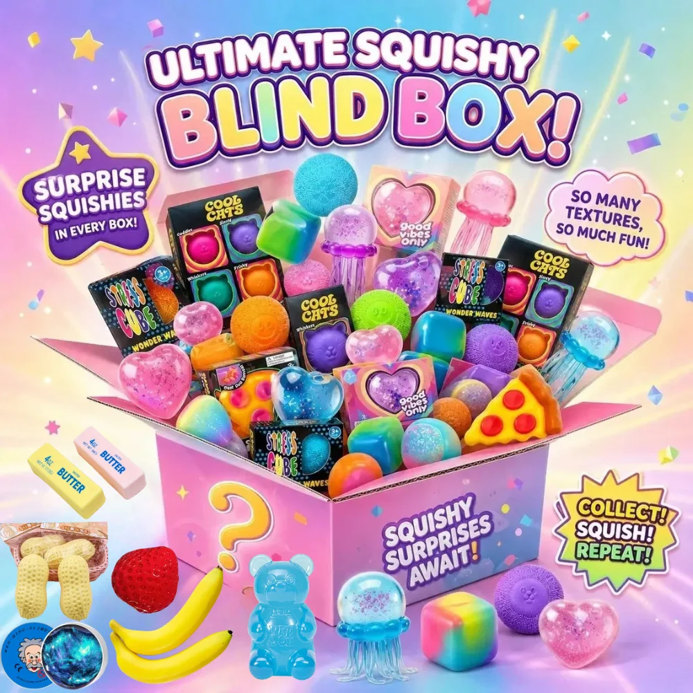スクイッシー・ミステリーボックス、ゆっくり膨らむフィジェット - Kids' Toy のレビューと価格