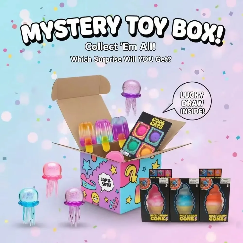 スクイッシー・ミステリーボックス、ゆっくり膨らむフィジェット - Kids' Toy のレビューと価格