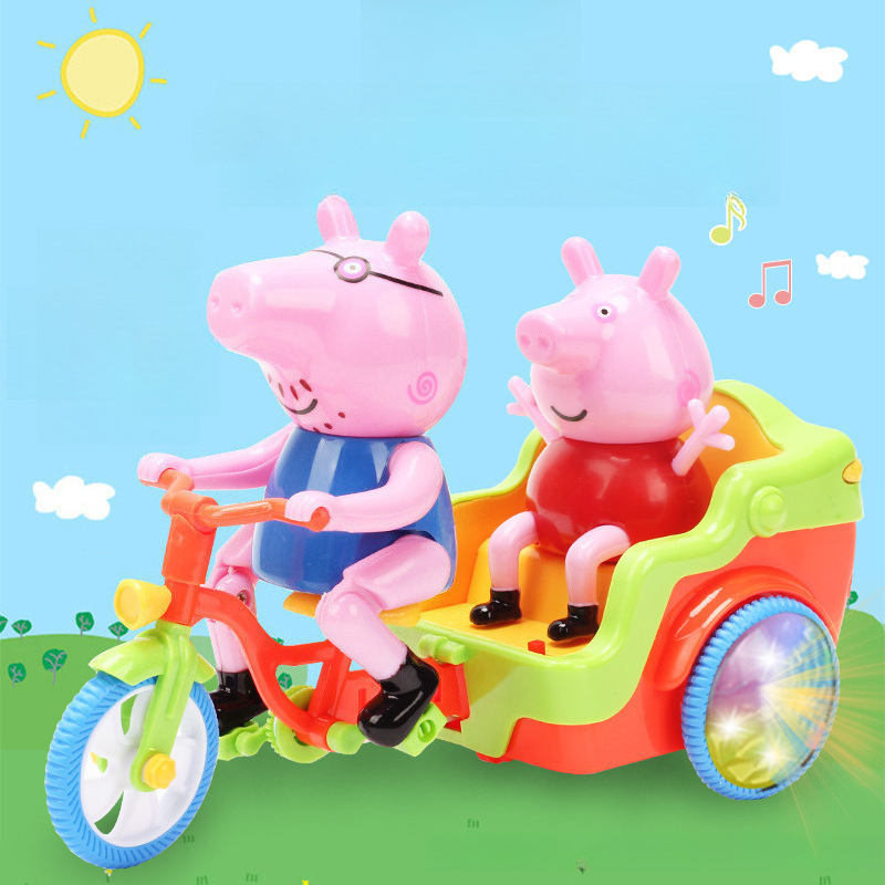 電池式ピンクの豚の乗用玩具、電動音楽付き子供用車、かわいい豚 - Kids Toys Electric Car のレビューと価格