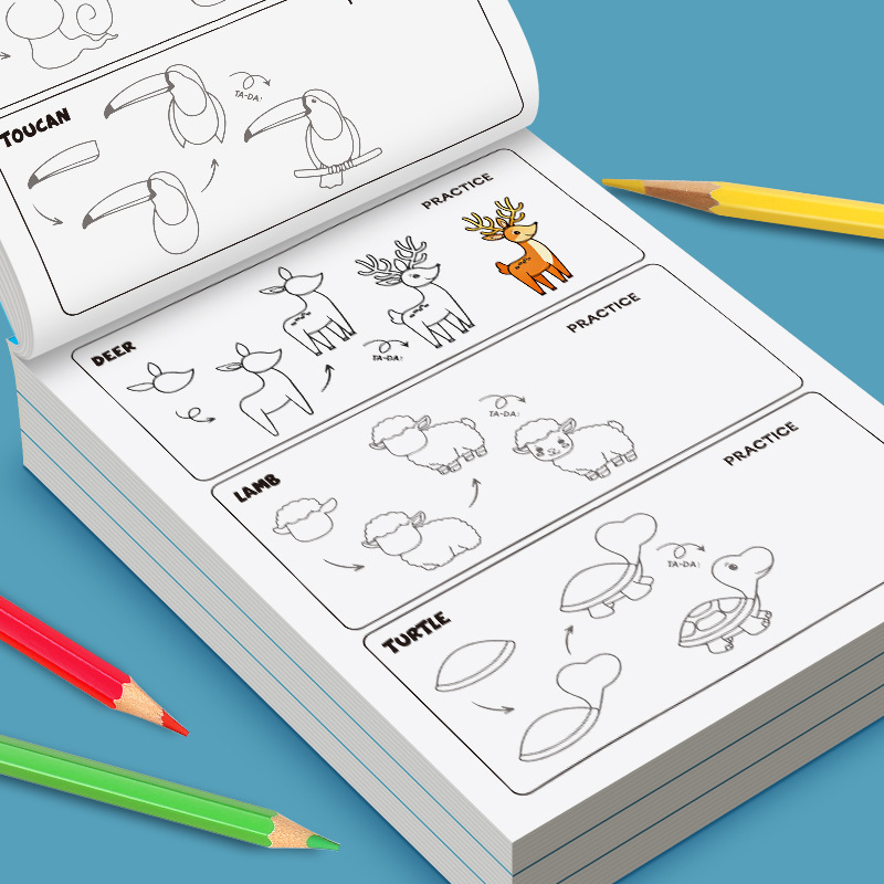 子供向けステップバイステップお絵かきブック すべての絵の描き - Kids Toys Drawing Easy のレビューと価格