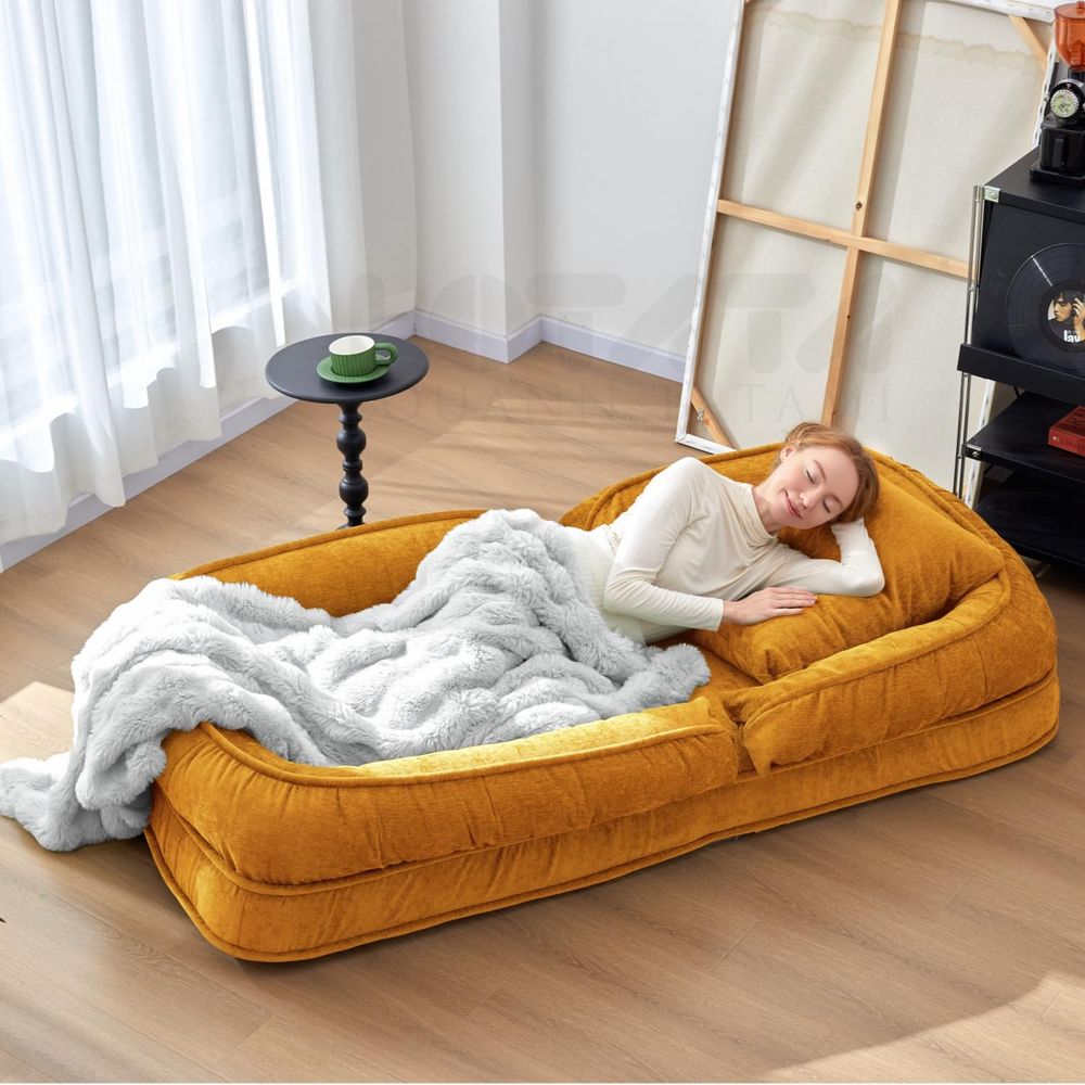 折りたたみ式レイジーソファベッドフロアチェア、調節可能な人間 - Kids' Toy のレビューと価格