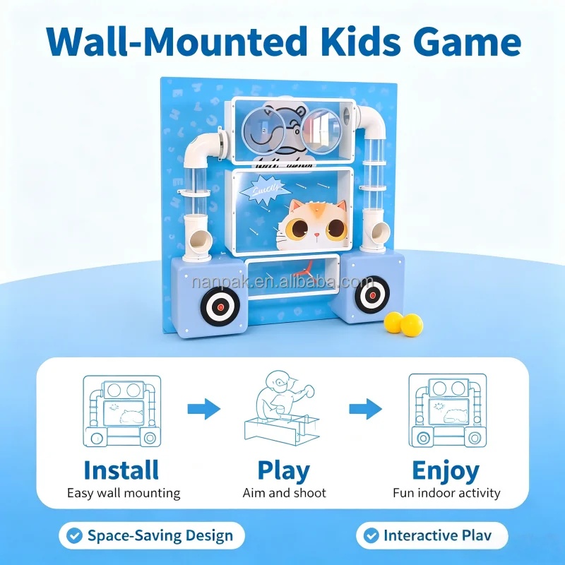 4フィート壁掛け式子供用インタラクティブウォールゲーム、親子 - Kids Toys Mall のレビューと価格