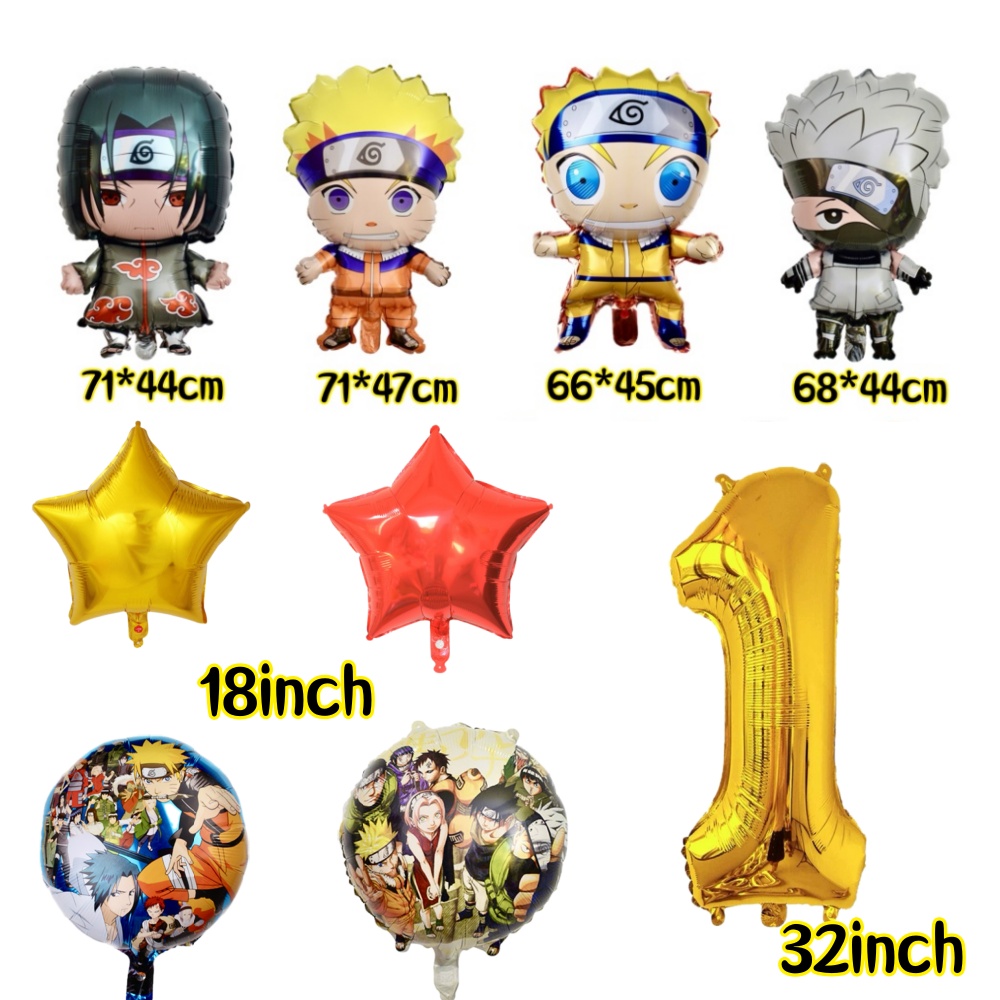 ナルト風フォイルバルーン12インチDIYラテックスバルーンハ - Banner Kids Toys のレビューと価格