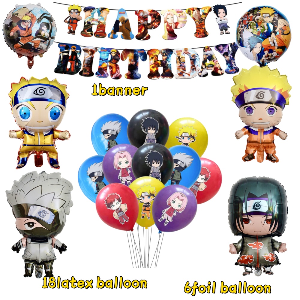 ナルト風フォイルバルーン12インチDIYラテックスバルーンハ - Banner Kids Toys のレビューと価格