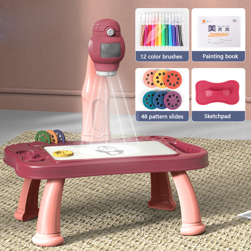 子供のためのインテリジェントなプロジェクターセット,教育玩具 - Kids Toys Drawing のレビューと価格