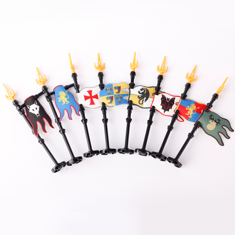 MOC 城旗ビルディングブロックオオカミイーグルライオン騎士 - Banner Kids Toys のレビューと価格