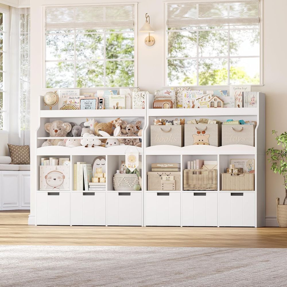 子供用おもちゃ収納オーガナイザー（本棚付き）、多機能本棚（3 - Kids' Toy のレビューと価格