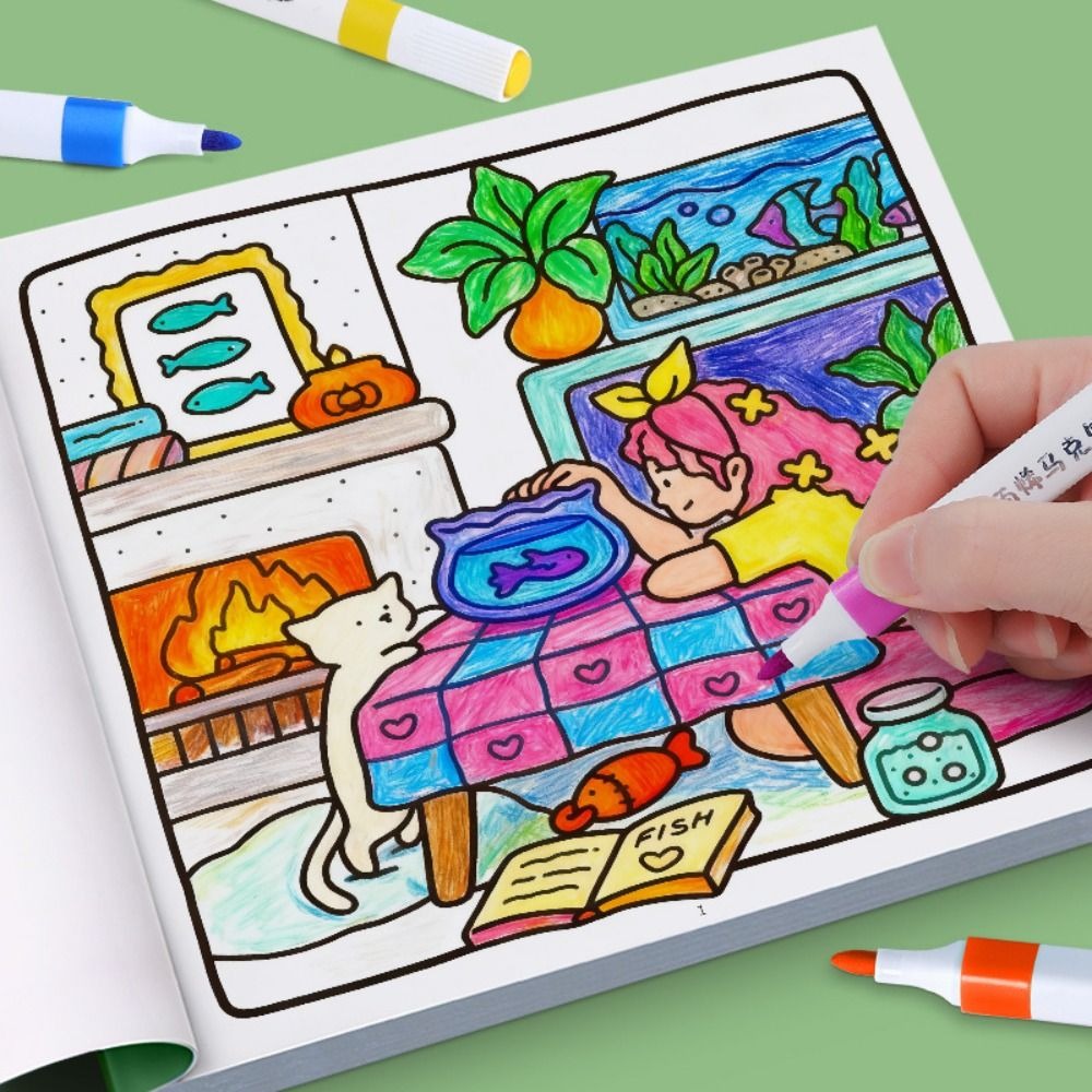 クリエイティブ DIY ぬりえブック教育感覚おもちゃ子供のた - Kids Toys Drawing のレビューと価格