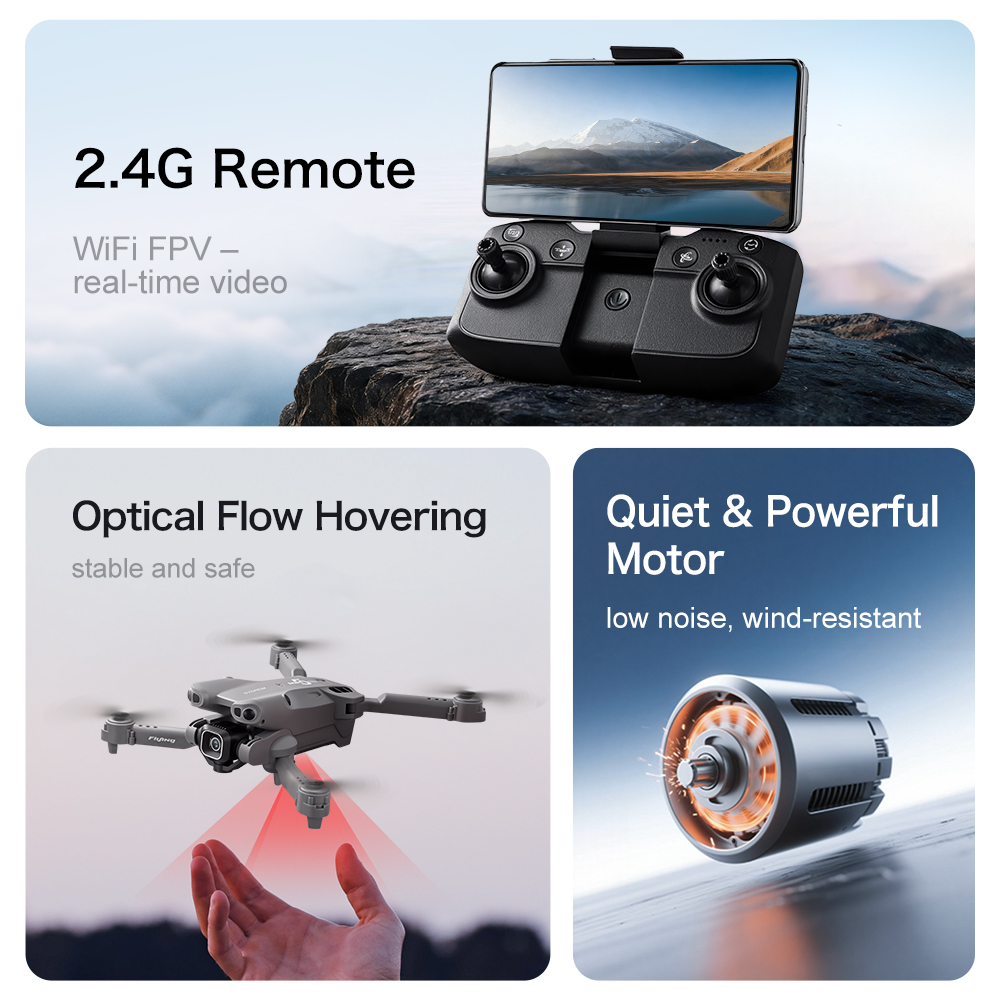 Mini5 Pro ポータブルドローン HD空撮 スマートホ - Kids Toys Helicopter のレビューと価格