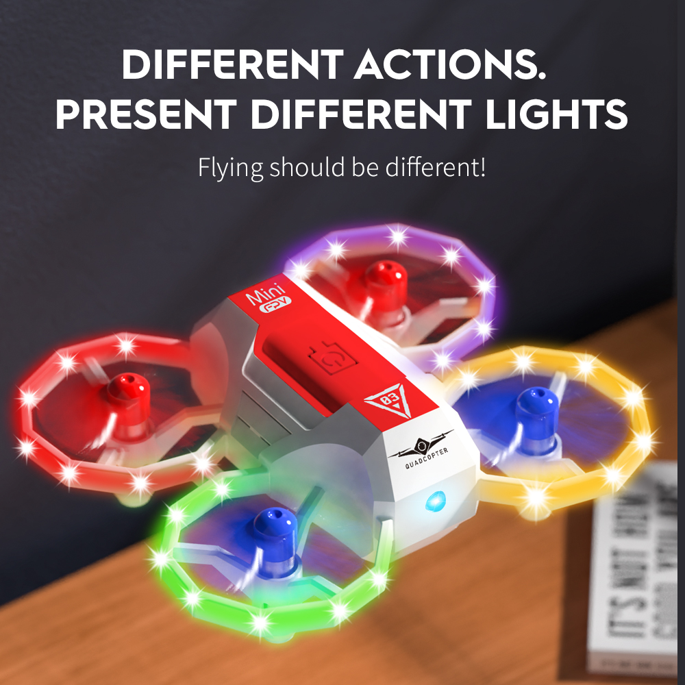 子供向けの音楽と光を備えたKf601ミニドローン,初心者向け - Kids Toys Helicopter のレビューと価格