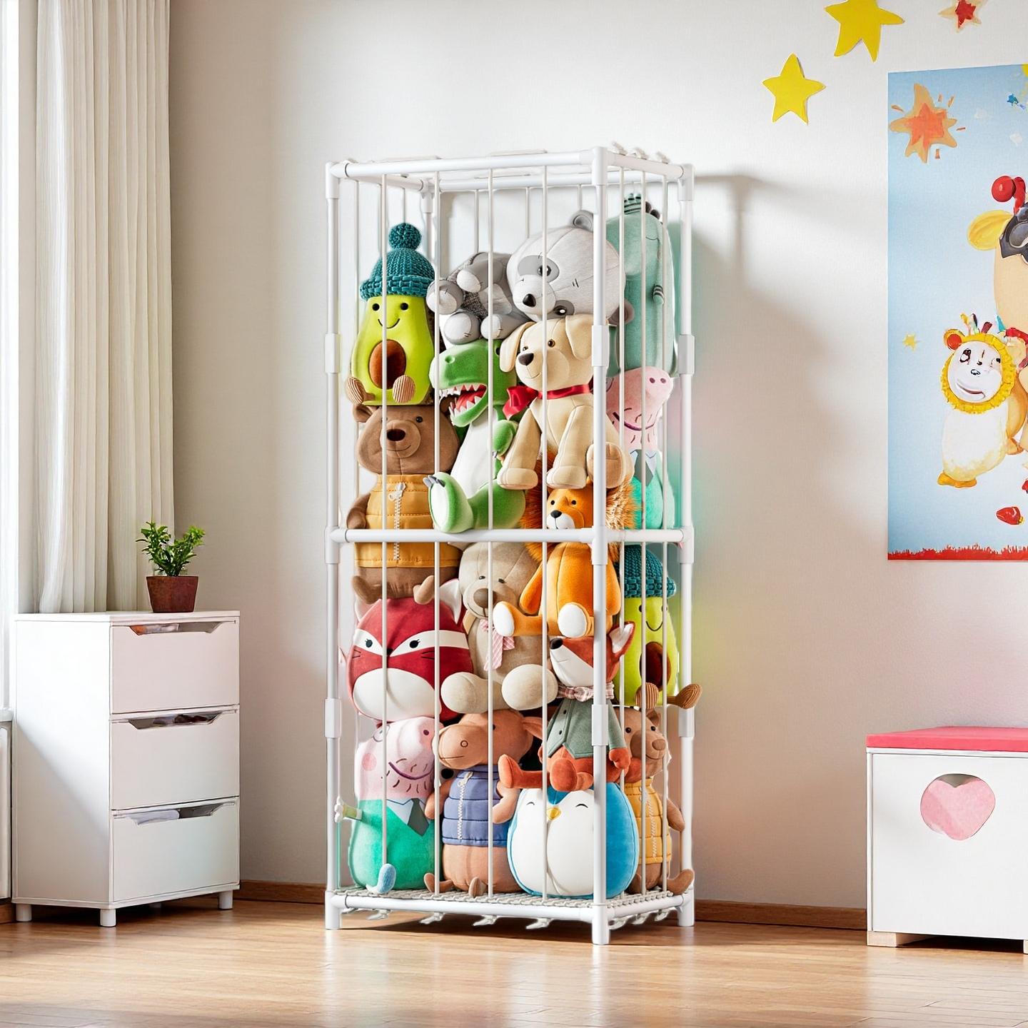 縦型ぬいぐるみ収納オーガナイザー、動物園テーマのぬいぐるみ陳 - Kids' Toy のレビューと価格