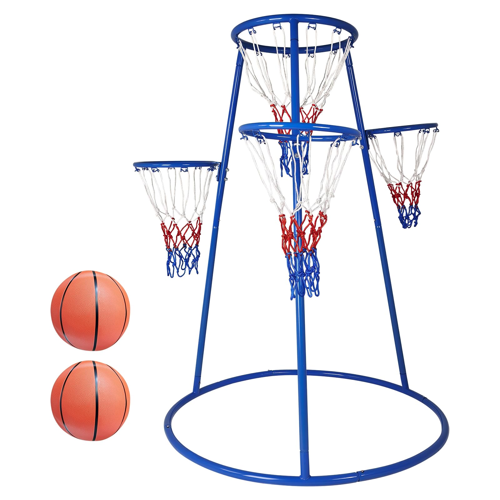 4つのフープ付き幼児用バスケットボールセット（ボール4個とポ - Basketball Hoop Kids Indoor のレビューと価格