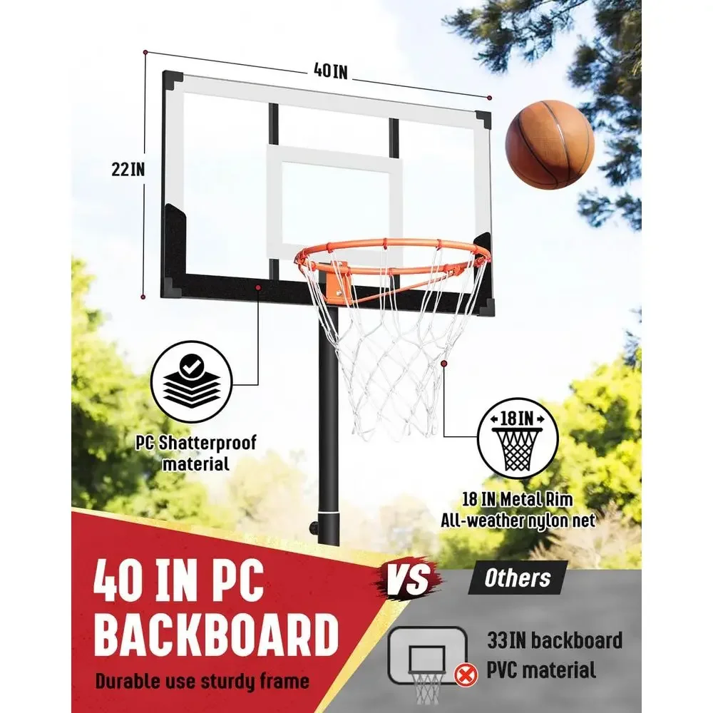 子供と大人のための屋外調節可能バスケットボールゴール、3.2 - Basketball Hoop Kids Indoor のレビューと価格