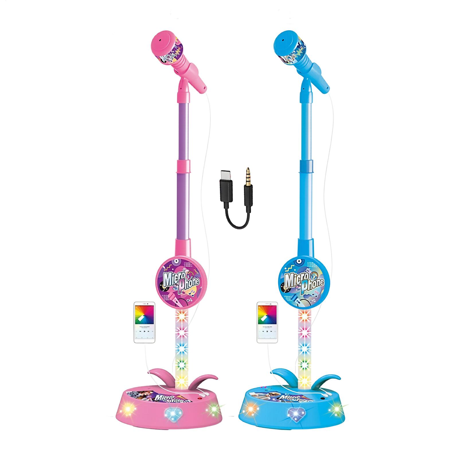 子供用マイク スタンド付き ワイヤレス 高さ調節可能 ポータ - Kids' Toy のレビューと価格