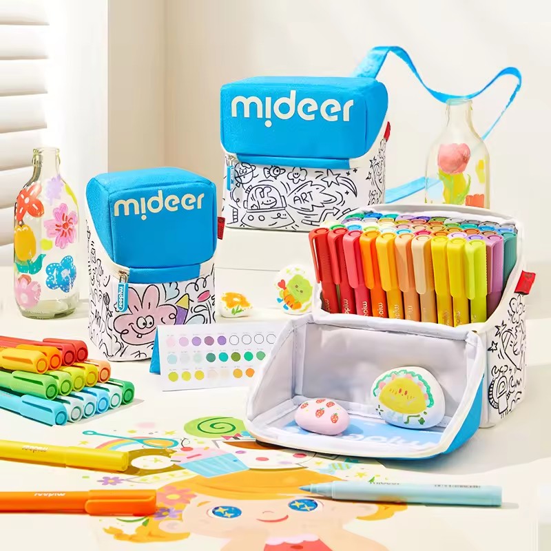 ミディア アクリルマーカー グラフィティセット 強力な発色  - Kids Toys Drawing Easy のレビューと価格